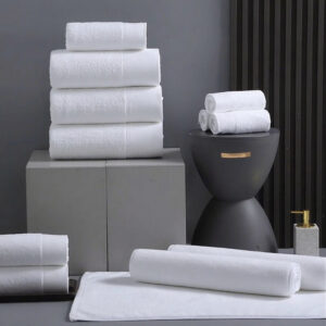 set de toallas blancas 500 g maverick hogar – suaves, absorbentes y duraderas