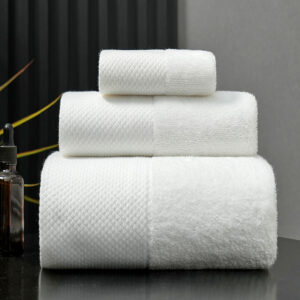 set de toallas blancas 500 g maverick hogar – suaves, absorbentes y duraderas